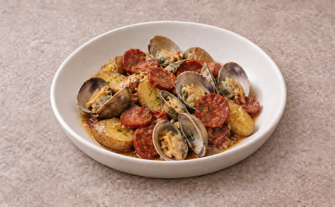 Clams With Spanish Sausage