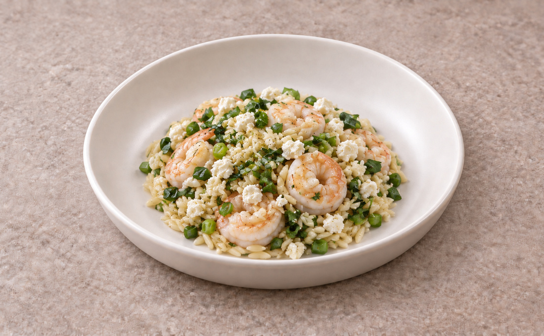 Greek Shrimp Orzo